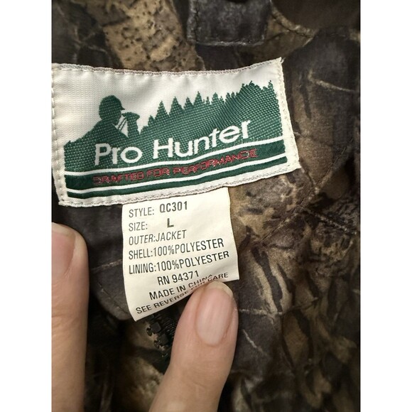 VTG Pro Hunter Camoflauge Mossy Oak Break Up Pattern 3 In 1 Coat Bomber Size L - Picture 7 of 9
